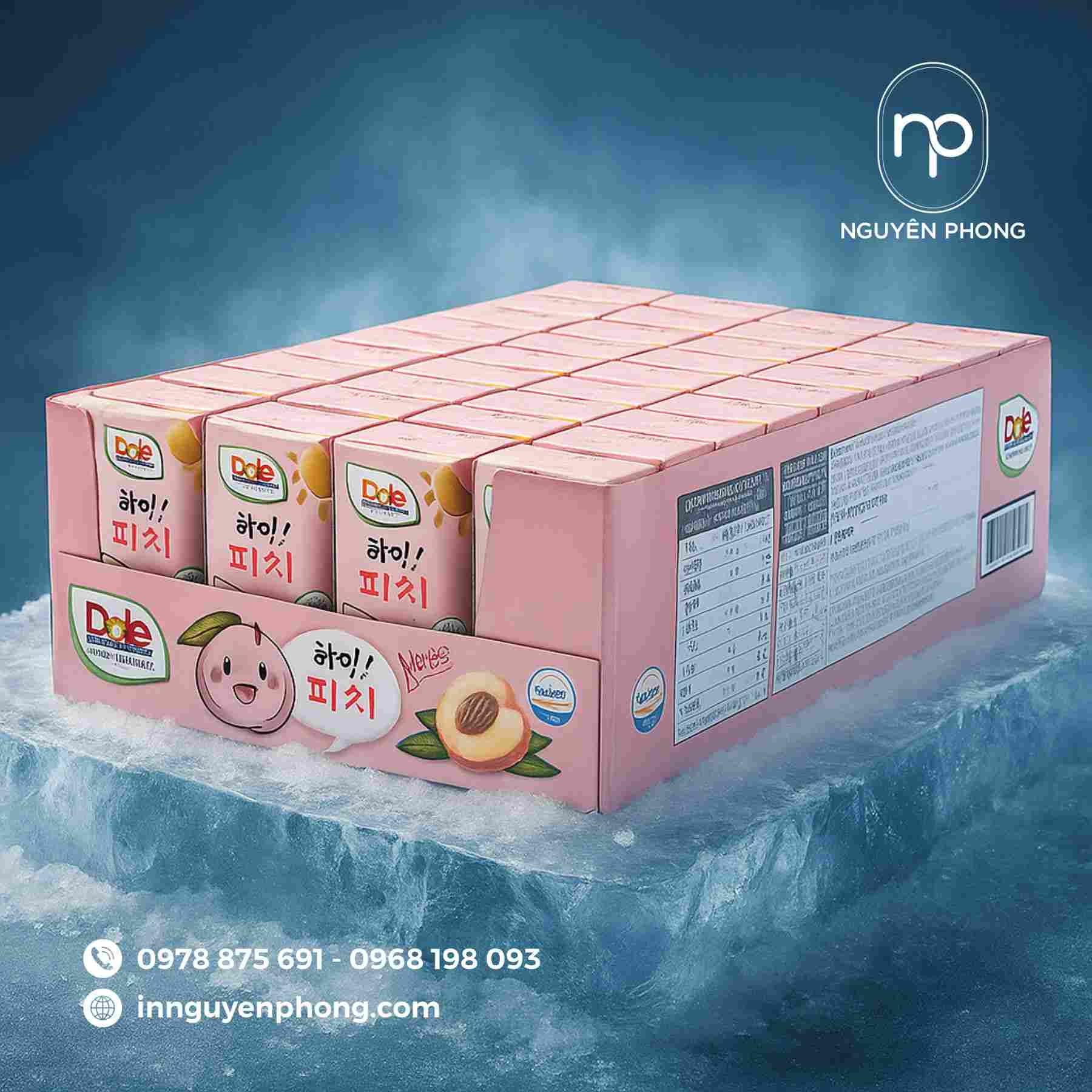 Mẫu thùng carton đựng nước ngọt